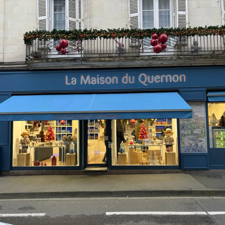 Façade de la chocolaterie Maison du Quernon à Angers
