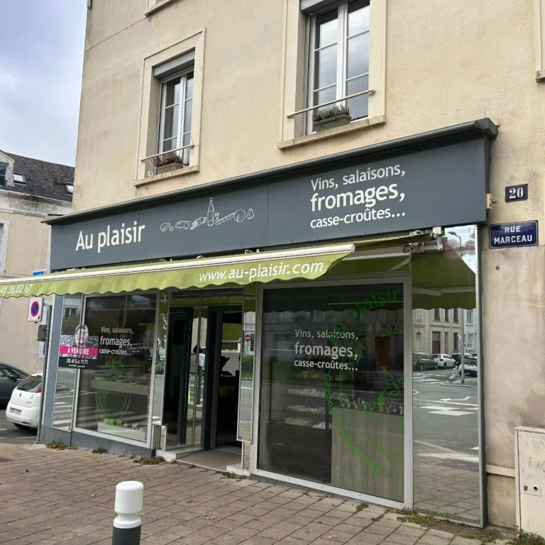 Façade fromagerie Au Plaisir à Angers