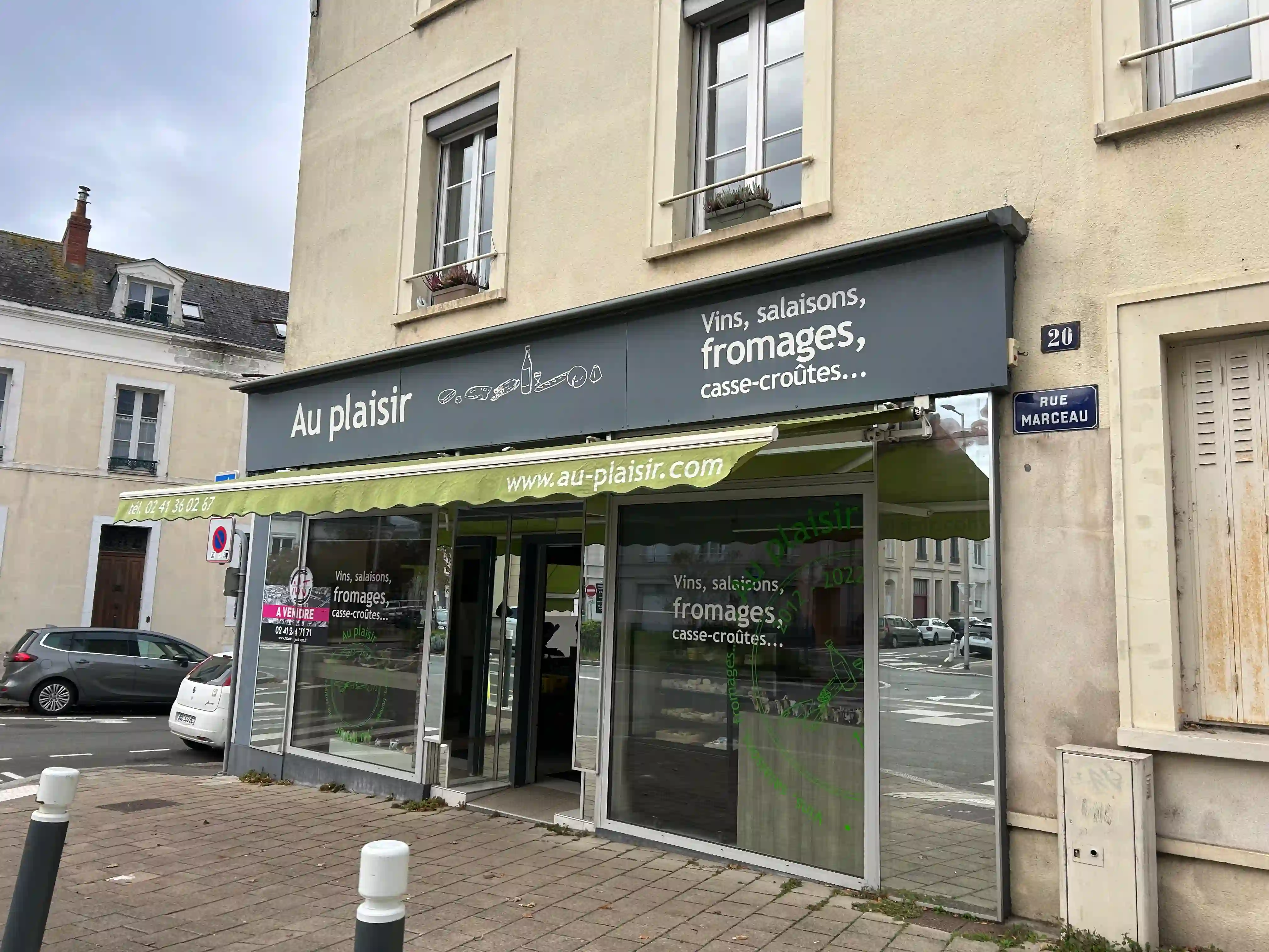 Façade fromagerie Au Plaisir à Angers