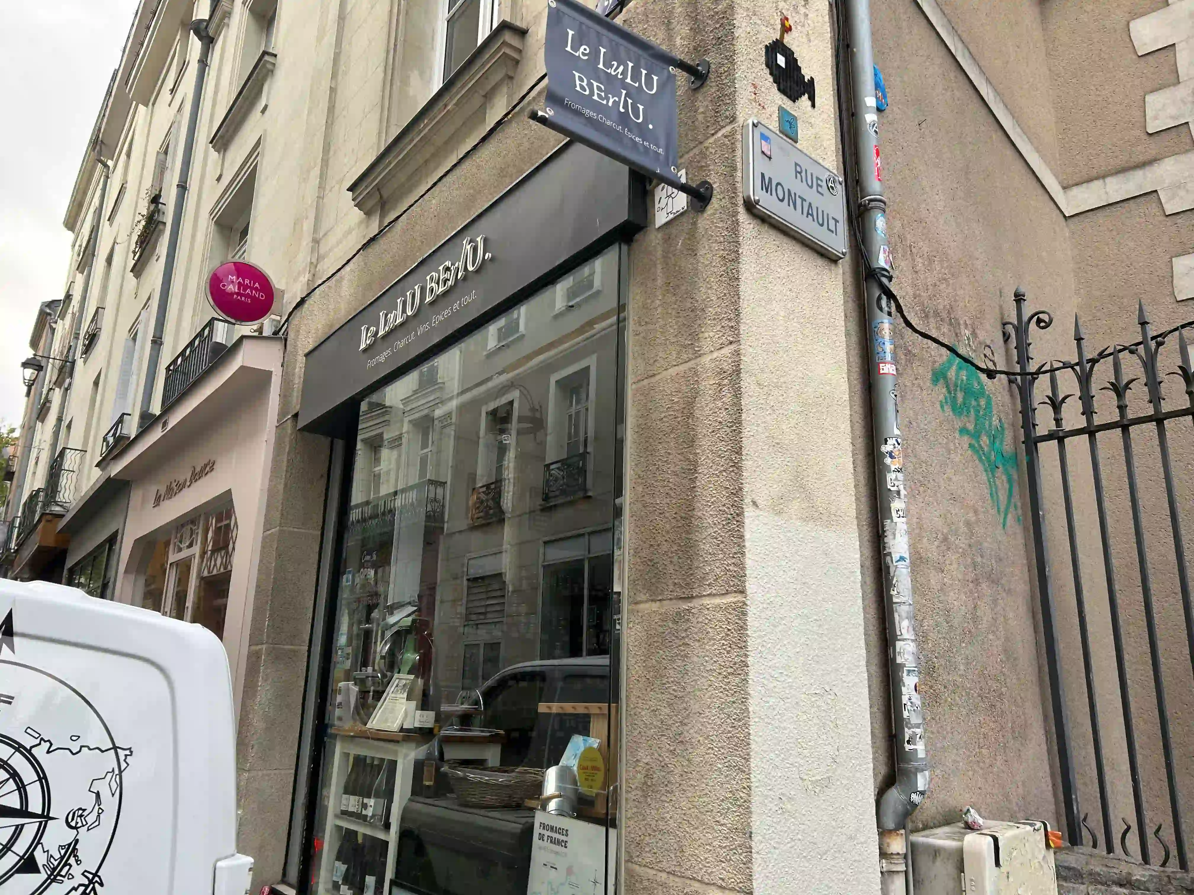 Façade fromagerie Lulu Berlu à Angers