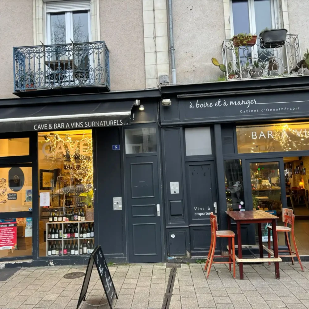 Façade cave à vin à Boire à Angers