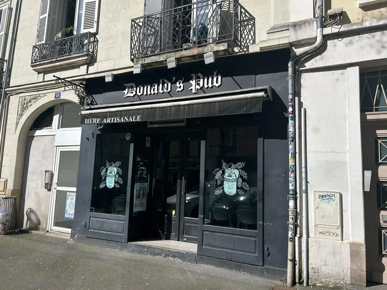 Façade du bar le Donald's Pub à Angers