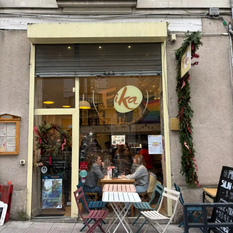 Façade salon de thé Fika à Angers