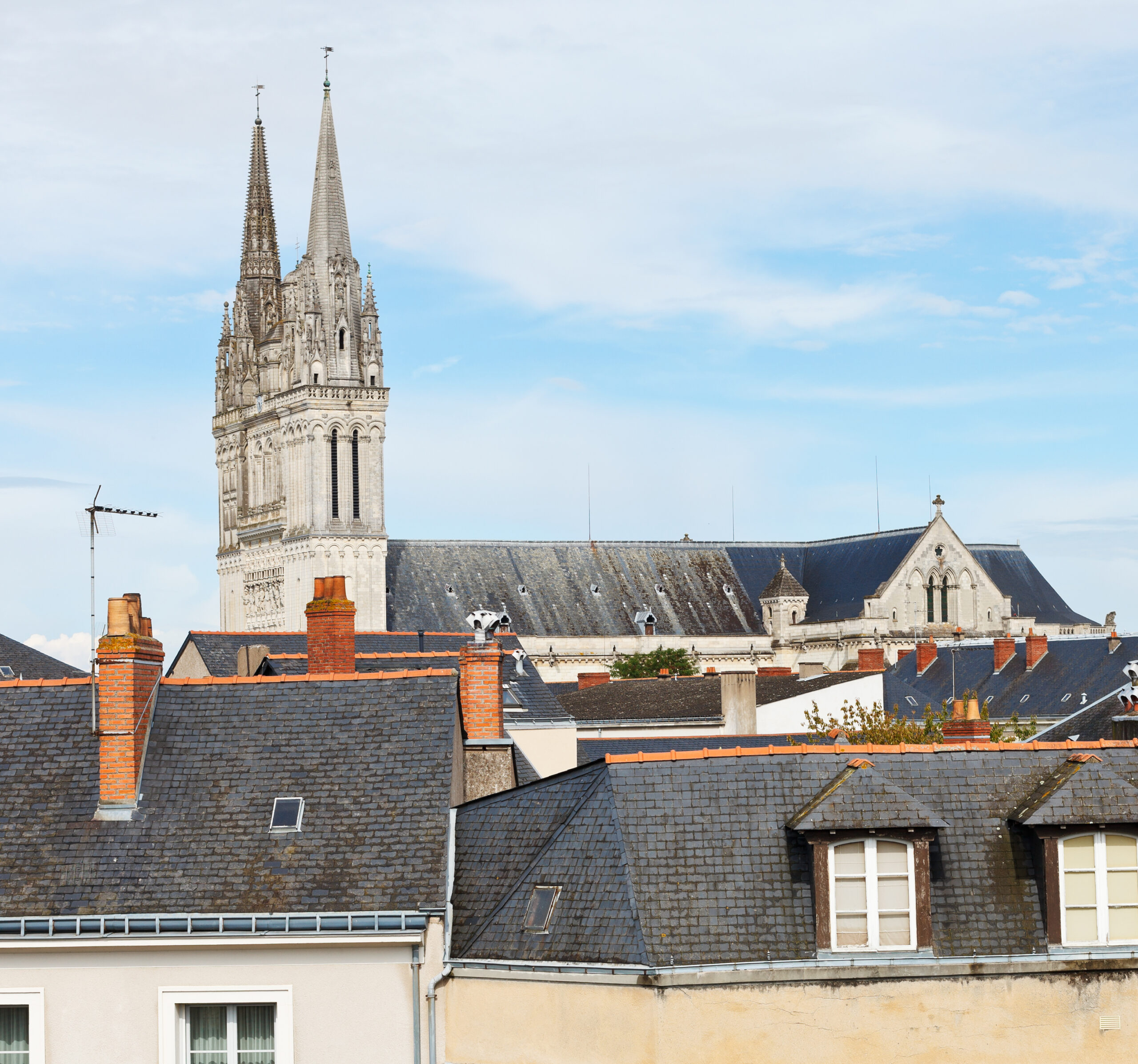 Vue de la ville d'Angers