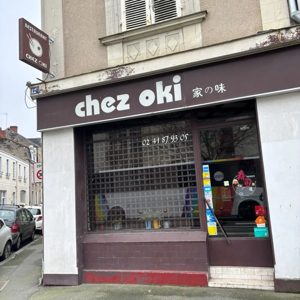 Façade du restaurant Chez Oki à Angers