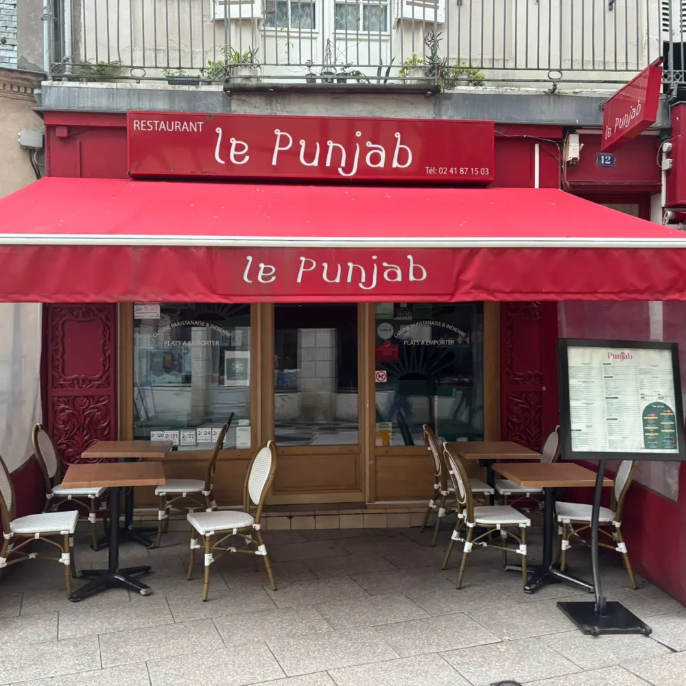 Façade du restaurant Le Punjab à Angers