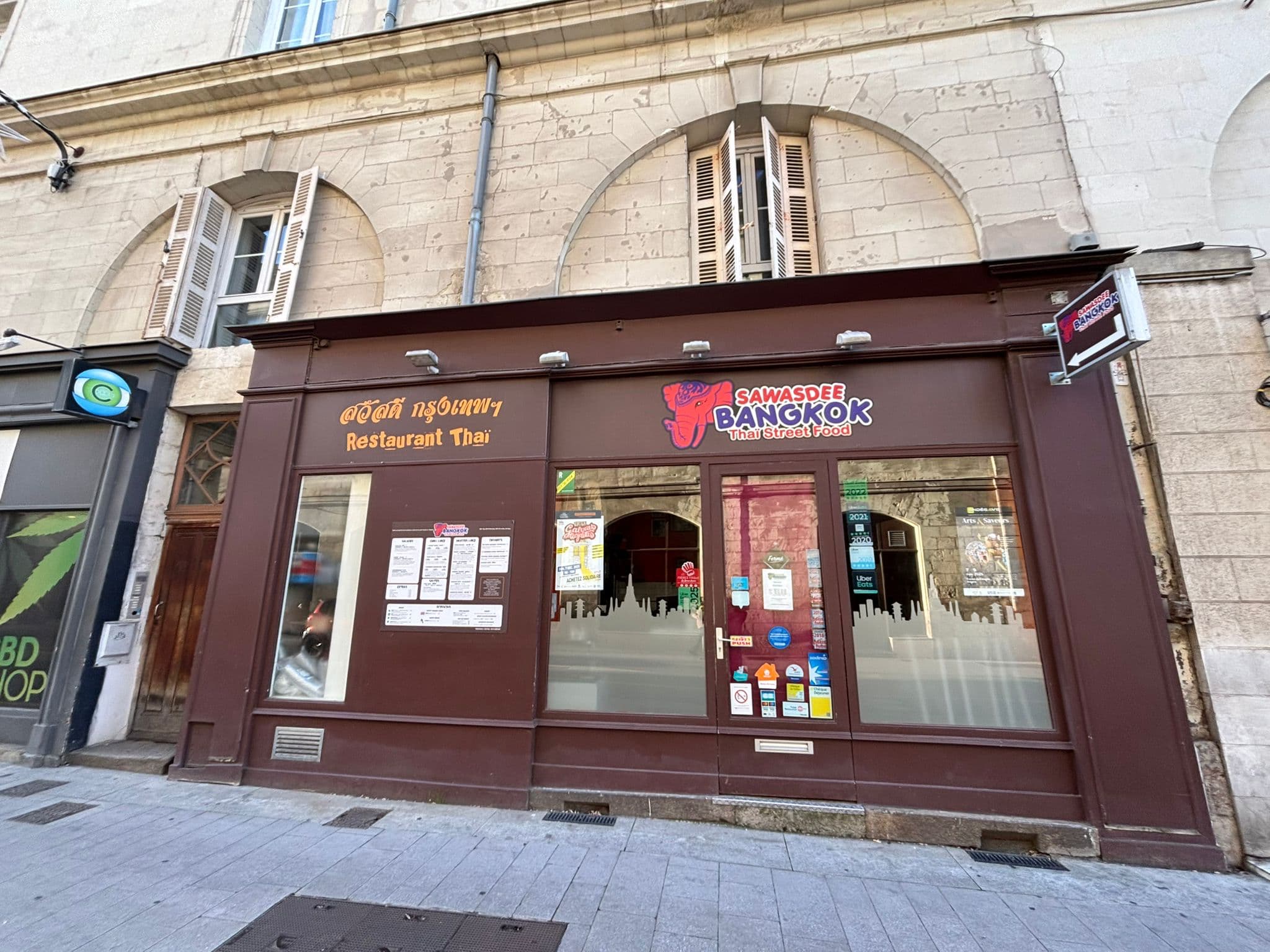Façade du restaurant Swasdee Bangkok Angers