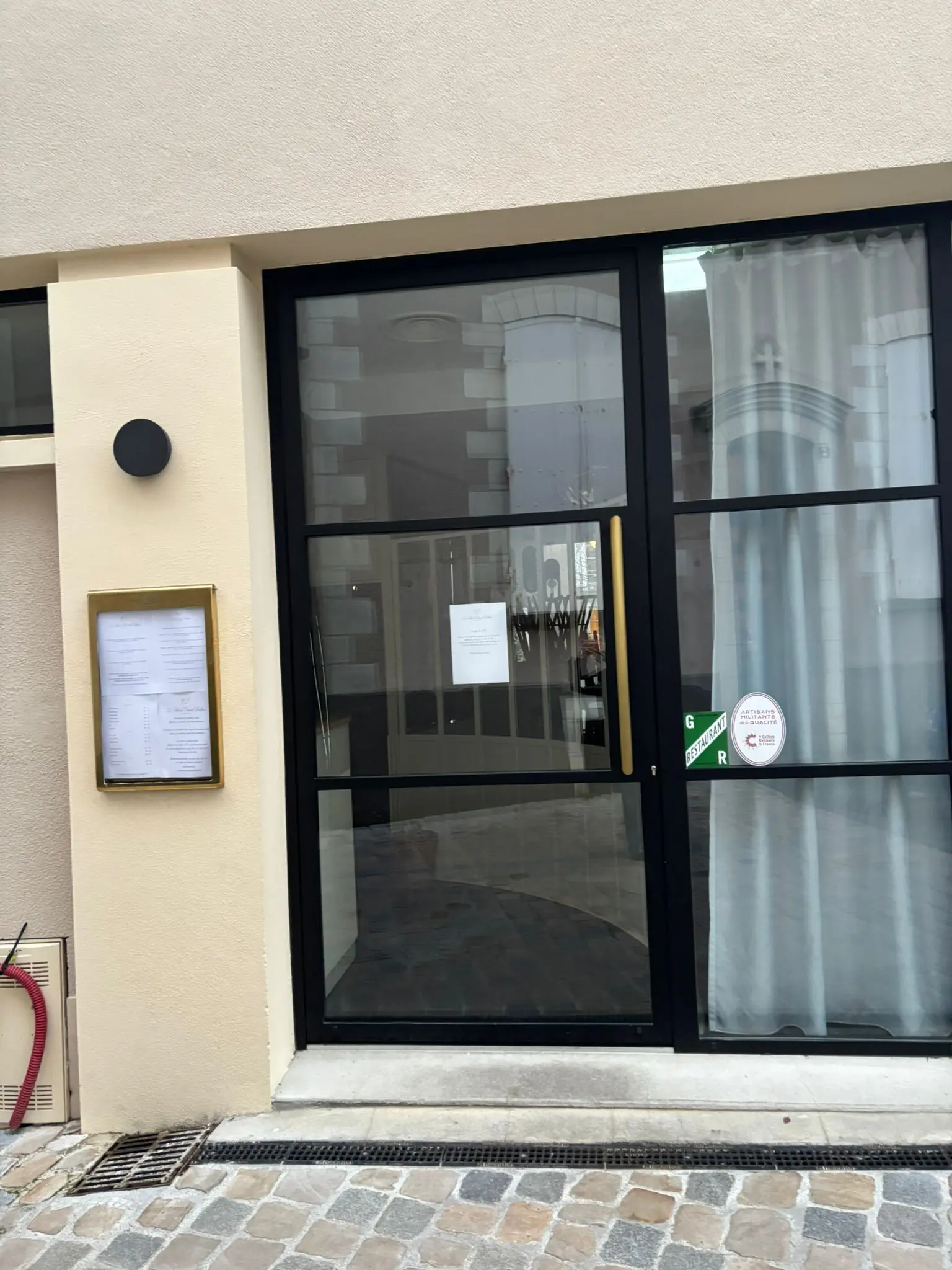 Façade du restaurant Table de Clément Paillard à Angers