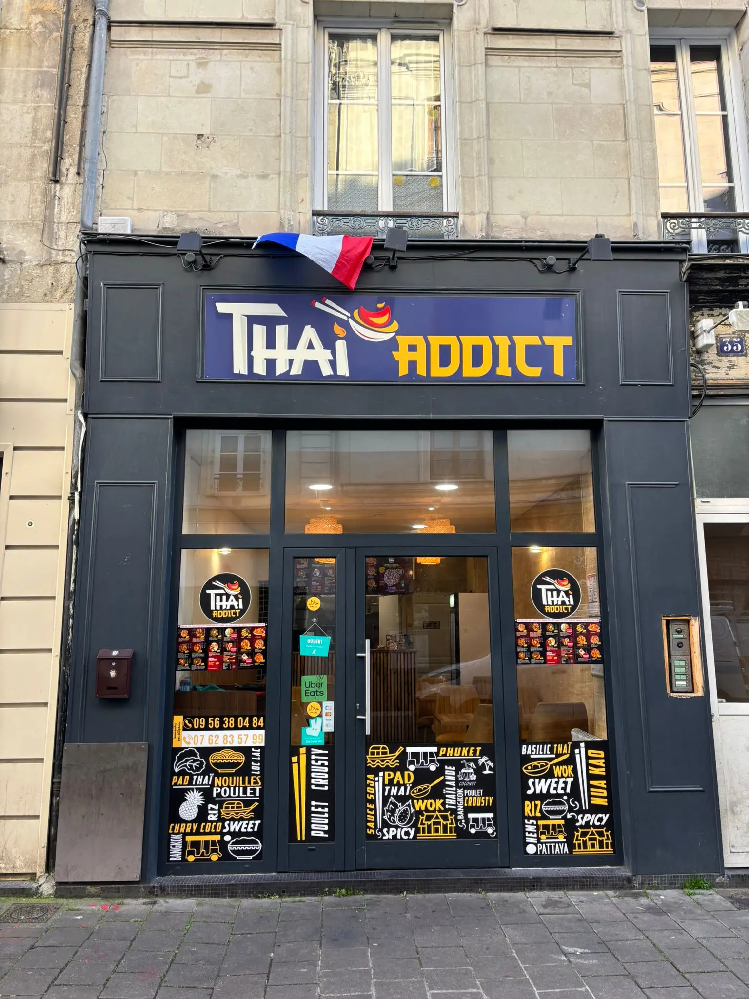 Façade du restaurant Thai Addict à Angers