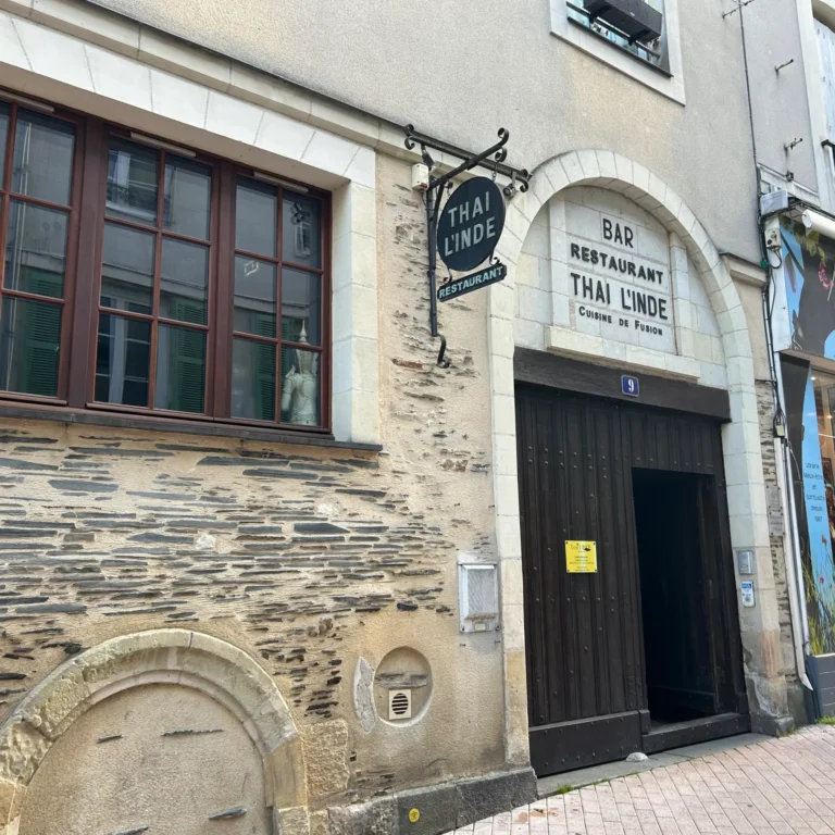 Façade du restaurant Thaï L'Inde à Angers